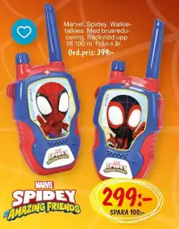 Leklust Marvel Spidey walkie-talkies erbjuda