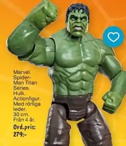 Leklust Marvel spider-man titan series hulk actionfigur erbjuda