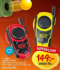 Leklust Walkie Talkies erbjuda