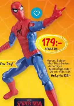 Leklust Marvel spider-man titan series actionfigur erbjuda