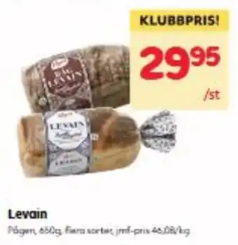 Hemköp Levain erbjuda