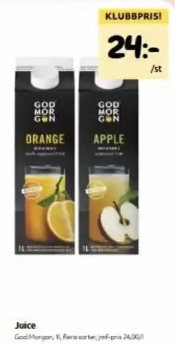 Hemköp God Morgan juice erbjuda