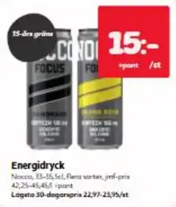 Hemköp Nocco energidryck erbjuda