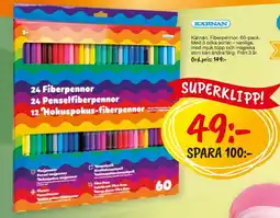 Leklust Karnan fiberpennor erbjuda