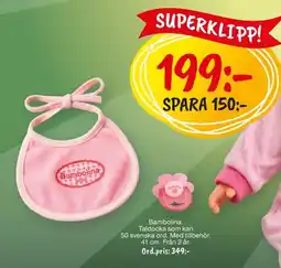 Leklust Bambolina taldocka erbjuda