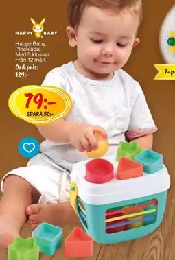 Leklust Happy Baby Plocklåda erbjuda