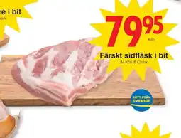 Matöppet Jm Kött & Chark färskt sidfläsk i bit erbjuda