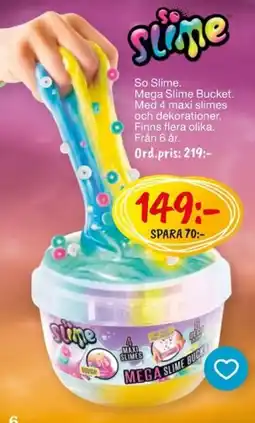 Leklust So Slime Mega Slime Bucket erbjuda