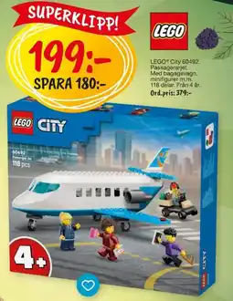 Leklust lego city passagerjet erbjuda