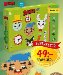 Leklust Bamse puzzle by number erbjuda