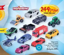 Leklust Majorette bilar 12-pack erbjuda