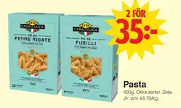Matöppet Zeta pasta erbjuda