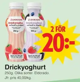 Matöppet Eldorado Drickyoghurt erbjuda