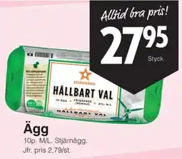 Matöppet Stjärnägg ägg erbjuda