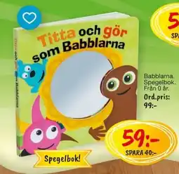 Leklust Babblarna spegelbok erbjuda