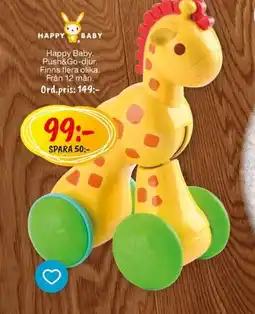 Leklust Happy Baby Push&Go-djur erbjuda