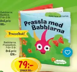 Leklust Babblarna prasselbok erbjuda