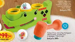 Leklust Fisher-Price Sit & Tap Rolligator erbjuda