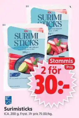 ICA Supermarket Ica surimisticks erbjuda