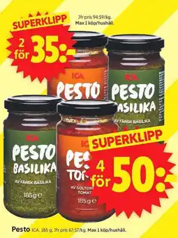 ICA Supermarket Pesto ICA erbjuda