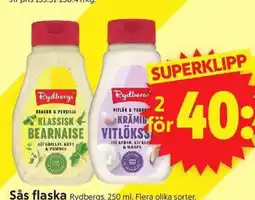 ICA Supermarket Rydbergs sås flaska erbjuda