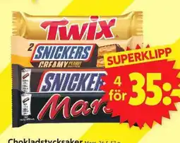 ICA Supermarket Twix Snickers Snickers Mars erbjuda