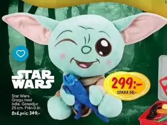 Star Wars Grogu med ödla