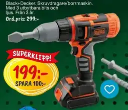 Leklust Black+Decker skruvdragare/borrmaskin erbjuda