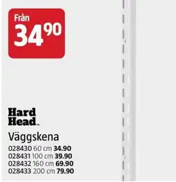 Jula Hard Head Väggskena erbjuda