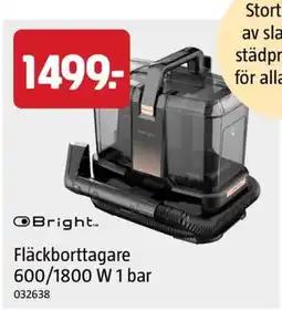 Jula O Bright fläckborttagare 600/1800 w 1 bar erbjuda