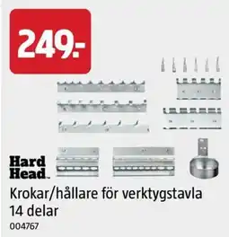 Jula Hard Head krokar/hållare för verktygstavla erbjuda