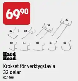Jula Hard Head krokset för verktygstavla erbjuda