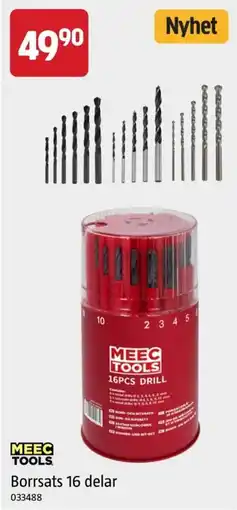 Jula Meec tools borrsats 16 delar erbjuda