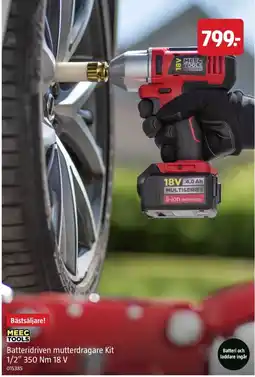 Jula Meec tools batteridriven mutterdragare kit erbjuda