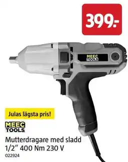 Jula Meec tools mutterdragare med sladd 1/2" 400 nm 230 v erbjuda