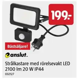 Jula anslut Strålkastare med rörelsevakt LED erbjuda