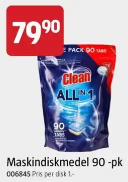Jula Clean maskindiskmedel erbjuda