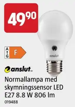 Jula anslut normallampa med skymningssensor led erbjuda