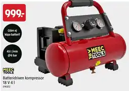 Jula Meec tools batteridriven kompressor erbjuda