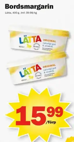 Pekås Lätta bordsmargarin erbjuda