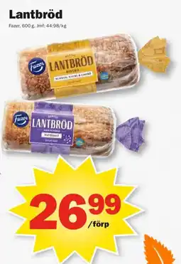 Pekås Fazer Lantbröd erbjuda