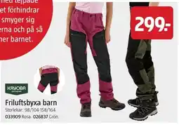 Jula Kayoba friluftsbyxa barn erbjuda