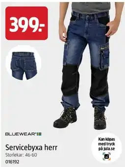 Jula Bluewear servicebyxa herr erbjuda