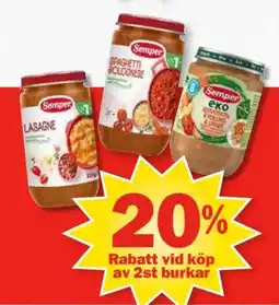 Pekås Semper pasta erbjuda