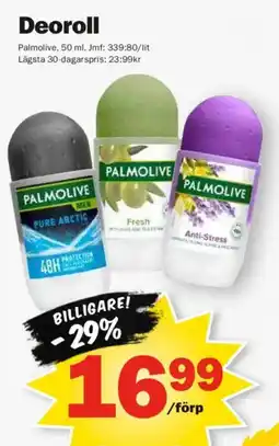 Pekås Palmolive deoroll erbjuda