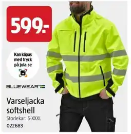 Jula Bluewear varseljacka softshell erbjuda
