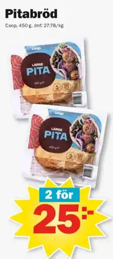 Pekås Coop pitabröd erbjuda