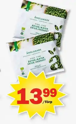 Pekås Änglamark fina ärtor/ärter erter/herneet erbjuda