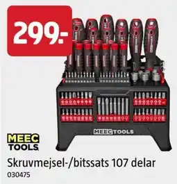 Jula MeeC Tools skruvmejsel-/bitssats erbjuda