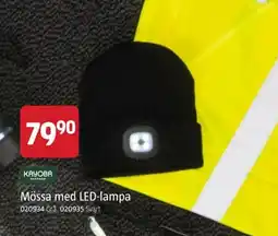 Jula Kayoba mössa med led-lampa erbjuda